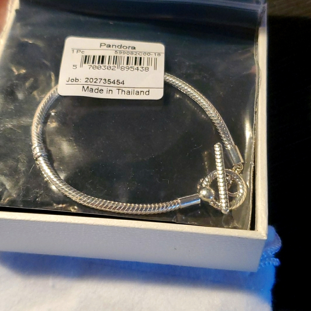 Pandora duo toggle bracelet boxed Gorgeous and heart dangling charm
